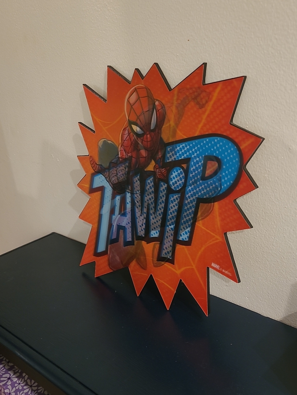 Holograhic Marvel Spider-Man  'Thwip' Wall Art